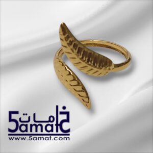 خاتم ذهبي موديل كبير ستانلس مقاوم للصدأ- فري سايز