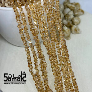 فرع كريستال كسر وحدات مثلث مقاس 4- Triangle crystal beads -شامبين – الفرع 28 سم بالتقريب