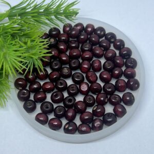 20 جرام- خرز خشب مقاس 8 – بني محمر – نبيتي