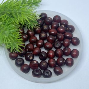 20 جرام- خرز خشب مقاس 10 – بني محمر- نبيتي