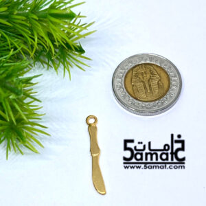 دلايه مطليه ذهب مقاوم للصدأ -قطعه واحده