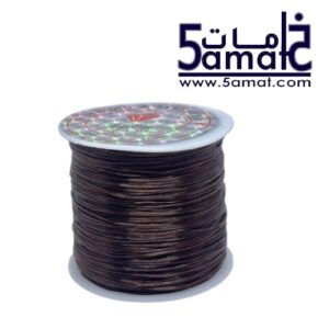 بكرة أستيك مبطط – لاخفاء العقد – بني غامق