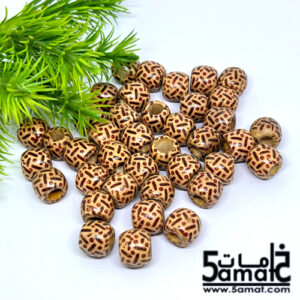 خرز خشب مقاس 12 – 20 جرام- مرسوم – موديل D