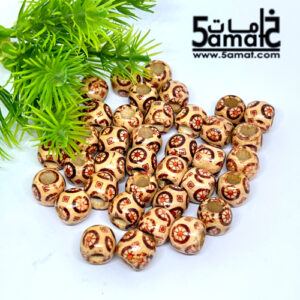خرز خشب مقاس 12 – 20 جرام- مرسوم – موديل C