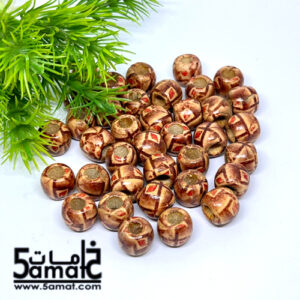 خرز خشب مقاس 12 – 20 جرام- مرسوم – موديل A
