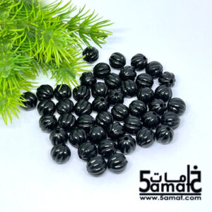 خرز بلاستيك اسود كور مقسمه مقاس 10- 20 جرام