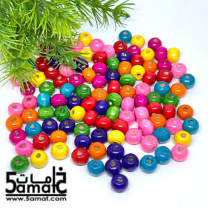 خرز خشب مقاس 8 – 20 جرام- ميكس
