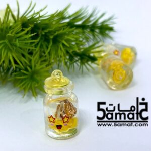 دلايه ملونه زجاجه رسائل الذكريات  – تختزن الضوء – بتنور في الضلمه –  قطعه واحده
