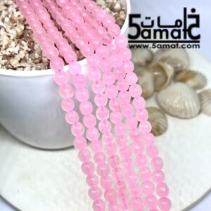 فرع عقيق فاسيت faceted مقاس 6- في حدود 60 حبه- بيبي بينك