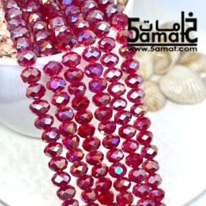 فرع كريستال مقاس 8 – أحمر غامق جنجاه