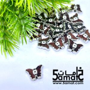 فاصل ملون فراشه بالعين – عنبي غامق – قطعه واحده