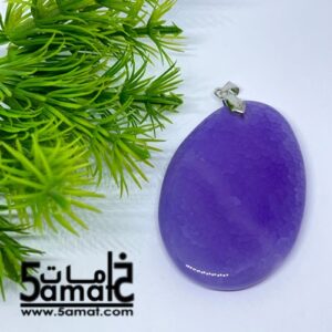 دلايه عقيق مصقول غير متكرره  بتعليقه معدن – كود II