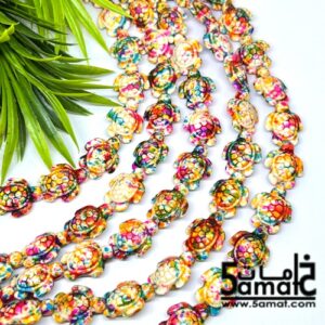 فرع حبات سلاحف ملون منقوش – الفرع في حدود  حبه 22 حبه
