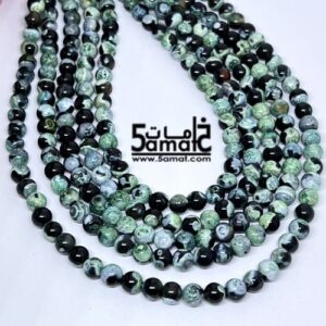فرع عقيق فاسيت faceted مقاس 6- في حدود 60 حبه