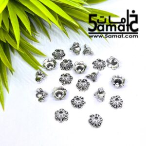20 طربوش قمع معدن مقاس 8- فضي