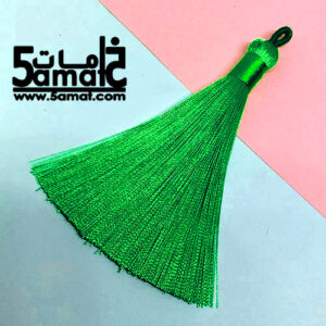 دلايه شرشوبه حرير طويله- طول 8 سم – أخضر زرعي