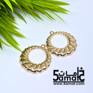 2  حلق اطار دهبي فاتح