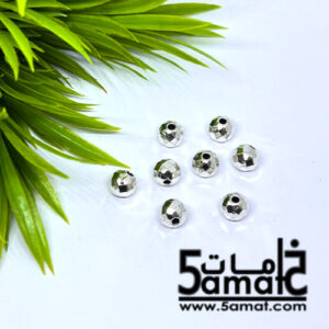 8 فواصل ديسكو مقاس 10 فضي لامع