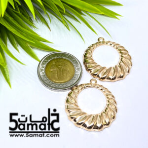 2  حلق اطار دهبي فاتح