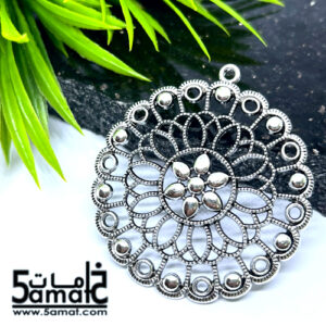 دلايه كبيره دائره مزخرفه فضي كود A
