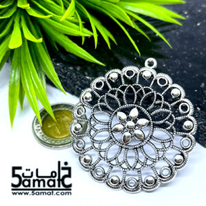 دلايه كبيره دائره مزخرفه فضي كود A