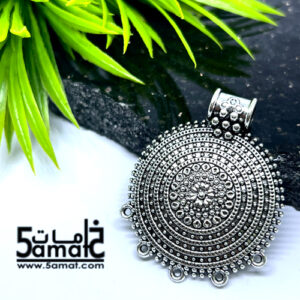 دلايه كبيره بالحلقات فضي كود A