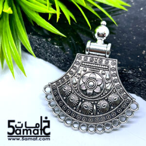 دلايه كبيره بالحلقات فضي كود A