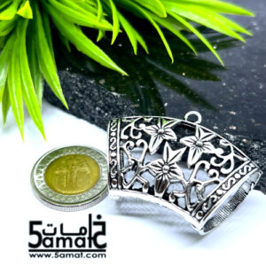 حامل دلايه كبير سكارف فضي كود A