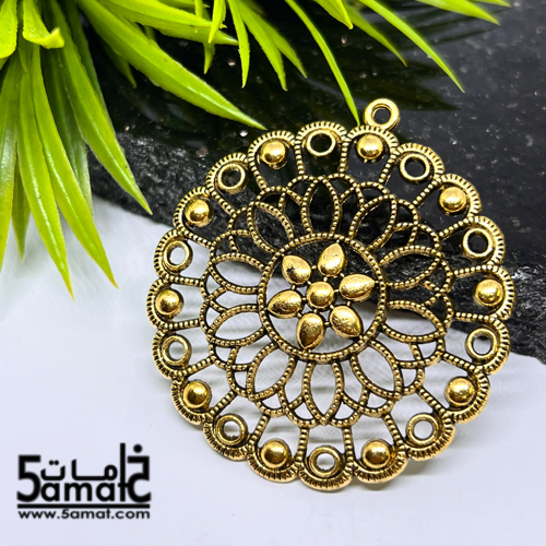 دلايه كبيره دائره مزخرفه ذهبي كود A