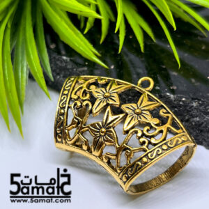 حامل دلايه للسكارف كبير دهبي