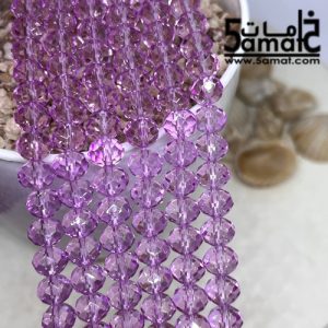 فرع كريستال مقاس 8 موف فاتح شفاف