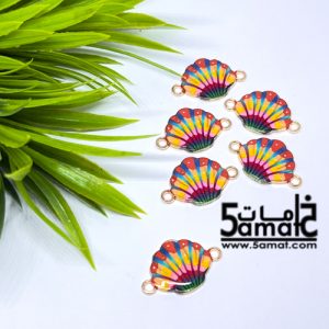 دلايه ملونه   – صدفه  بحر بحلقتين-  قطعه واحده