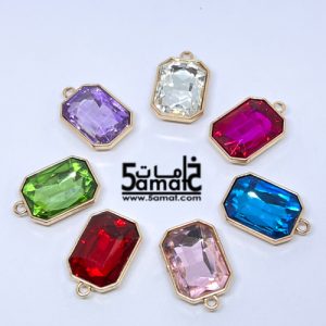 دلايه -كريستاله بيور باجيت لون أخضر- 20*14 مم-  قطعه واحده