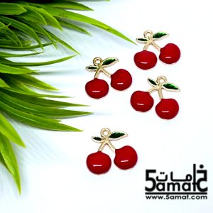 دلايه ملونه   – الكريزه- Cherry pendant charm-  قطعه واحده
