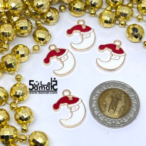 دلايه ملونه   – بابا نويل – موديل كريسماس-  قطعه واحده- Christmas Pendant