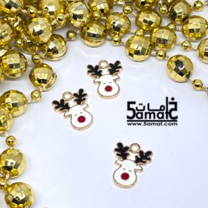 دلايه ملونه   – غزال – موديل كريسماس-  قطعه واحده- Christmas Pendant