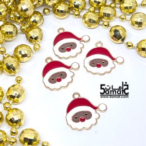 دلايه ملونه   – بابا نويل – موديل كريسماس-  قطعه واحده- Christmas Pendant