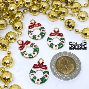 دلايه ملونه  – بوكيه – موديل كريسماس-  قطعه واحده- Christmas Pendant