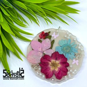 دلايه ملونه كبيره بالزهور الطبيعيه – قطعه فريده هاندميد غير متكرره- كود AF