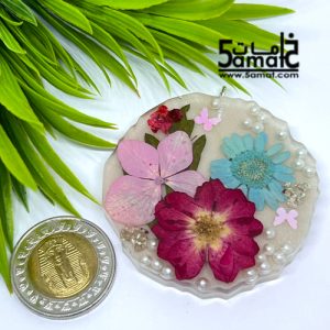 دلايه ملونه كبيره بالزهور الطبيعيه – قطعه فريده هاندميد غير متكرره- كود AF
