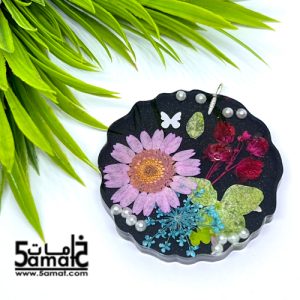 دلايه ملونه كبيره بالزهور الطبيعيه – قطعه فريده هاندميد غير متكرره- كود AF
