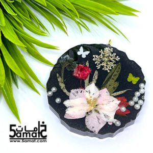 دلايه ملونه كبيره بالزهور الطبيعيه – قطعه فريده هاندميد غير متكرره- كود AF