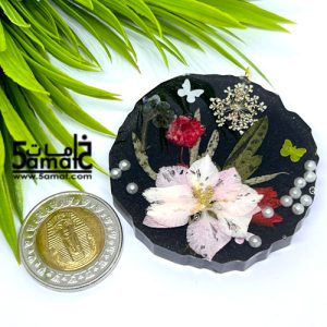 دلايه ملونه كبيره بالزهور الطبيعيه – قطعه فريده هاندميد غير متكرره- كود AF