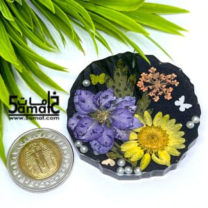 دلايه ملونه كبيره بالزهور الطبيعيه – قطعه فريده هاندميد غير متكرره- كود AF