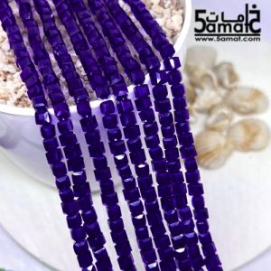 فرع كريستال مكعبات صغيره مقاس 4 لون أزرق شفاف كود A