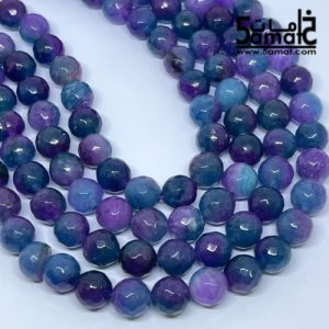 فرع عقيق  فاسيت faceted مقاس 10-  من 36 ل 38 حبi – كود S