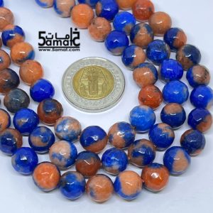 فرع عقيق  فاسيت faceted مقاس 10-  من 36 ل 38 حبه- كود S