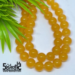 فرع دبل خرز مرمر زجاج مقاس 10 – مشمشي- الفرع أكثر من 80 حبه