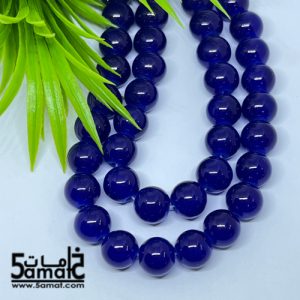 فرع دبل خرز مرمر زجاج مقاس 10 – أزرق رويال – الفرع أكثر من 80 حبه