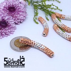 تيوب مرصع بالفصوص – شامبالا – قطر 6 مم طول 43 مم سيمون – قطعه واحده